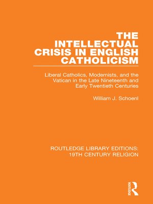 cover image of The Intellectual Crisis in English Catholicism